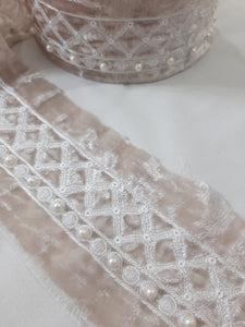 Mariab Patch Pearl Embellished