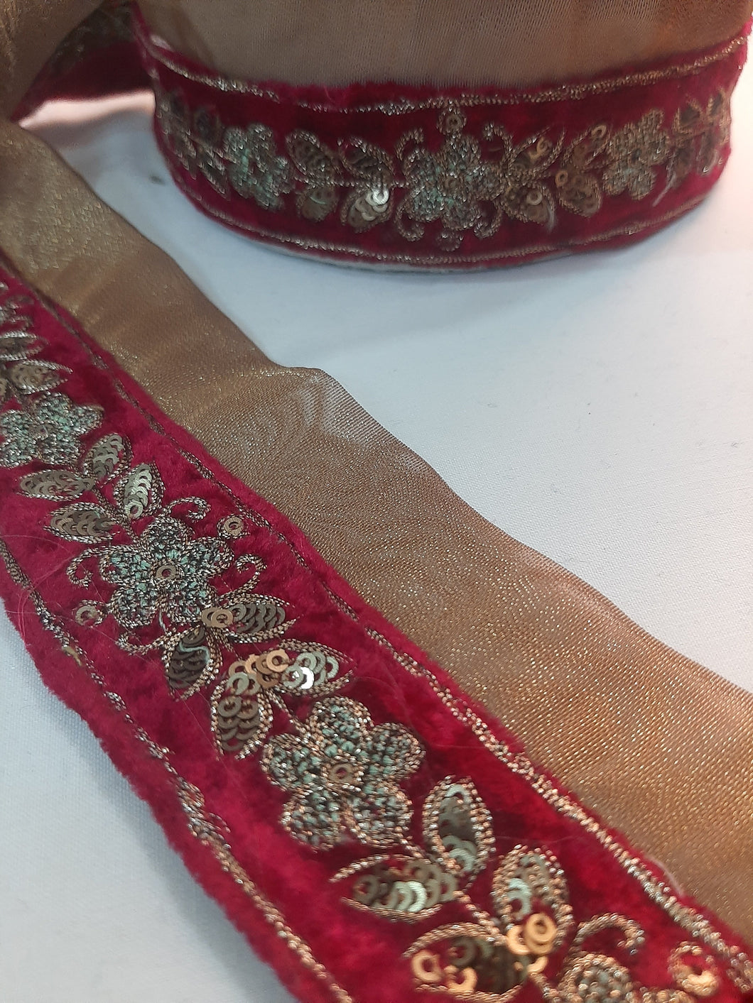 Mariab Patch velvet Semi Stitched