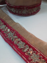 Load image into Gallery viewer, Mariab Patch velvet Semi Stitched
