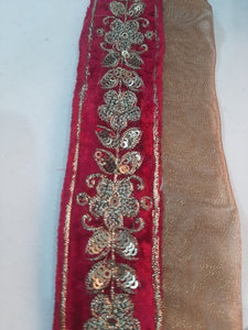 Mariab Patch velvet Semi Stitched