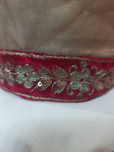 Mariab Patch velvet Semi Stitched