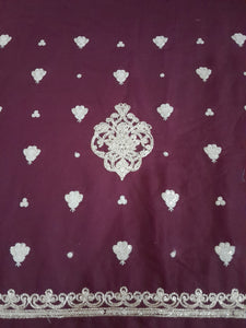 Branded Chester Satin Embroidered