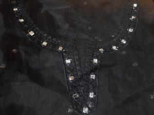 Mariab Neckline Foil Work Chicken kari