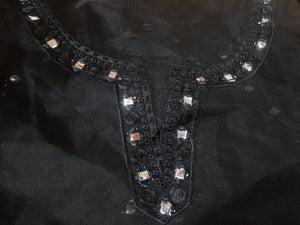 Mariab Neckline Foil Work Chicken kari