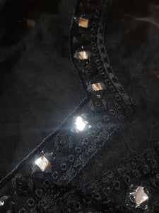 Mariab Neckline Foil Work Chicken kari