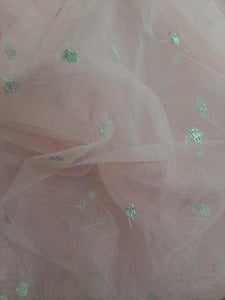 Branded Fabric Embroidered Net