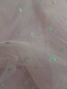 Branded Fabric Embroidered Net