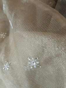 Branded Fabric Embroidered Soft Zari Net