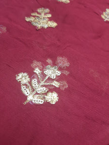 Mariab Fabric Embroidered Chiffon