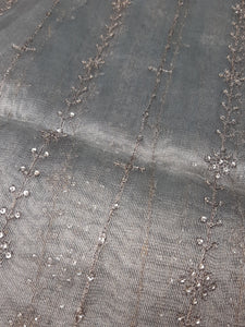 Mariab Fabric Embriodered Zari Net