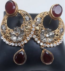 Egyptian gold plated Ruby Earings