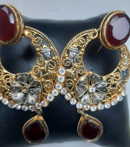 Egyptian gold plated Ruby Earings