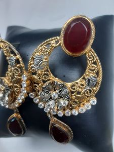 Egyptian gold plated Ruby Earings