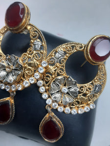 Egyptian gold plated Ruby Earings