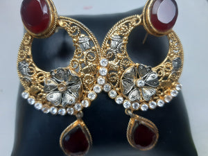 Egyptian gold plated Ruby Earings