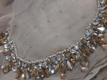 Load image into Gallery viewer, Mariab Saree Hand work Chiffon
