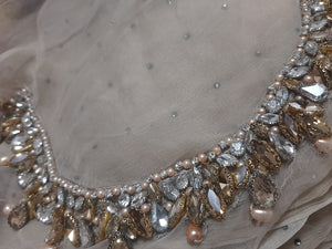 Mariab Saree Hand work Chiffon