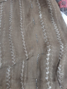Mariab Saree Hand work Chiffon