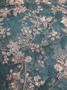 Mariab Fabric Luxe Zari Net