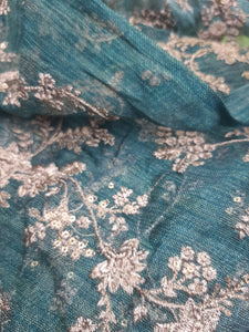 Mariab Fabric Luxe Zari Net