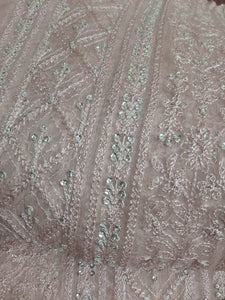 Mariab Fabric Luxe Chiffon Embroidered