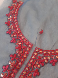 Mariab Neckline & Bunch set