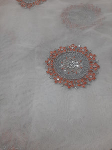 Mariab Fabric Embroidered Net