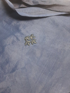 Branded Fabric Embroidered Raw Silk