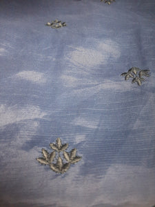 Branded Fabric Embroidered Raw Silk