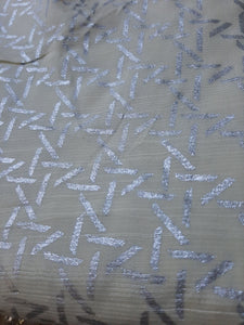 Maryam hussain Fabric Foil Printed Raw Silk