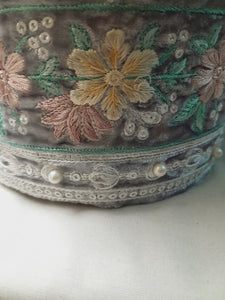 Mariab Patch Velvet Pearl Embellished