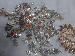 Branded Neckline Hand Work Stones