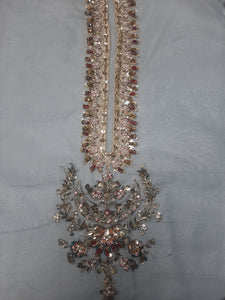 Branded Neckline Hand Work Stones