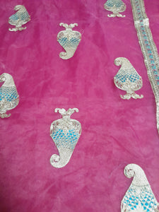 MNR Fabric Embroidered Organza