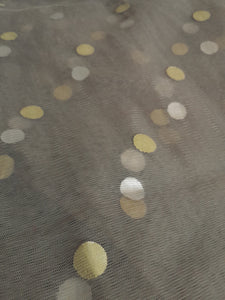 Mariab Fabric Foil Printed Net