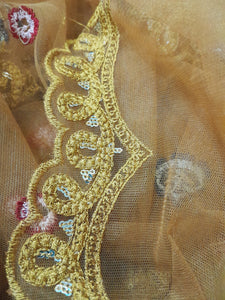 Branded Duppta Embroidered Net