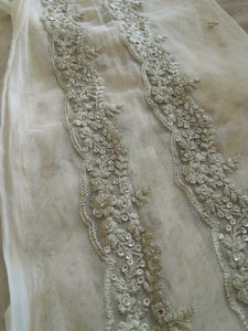 Mariab Duppta Embroidered Net