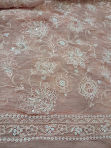 Mariab Fabric Luxe Embroidered Chiffon