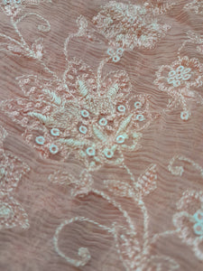 Mariab Fabric Luxe Embroidered Chiffon