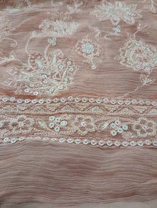 Mariab Fabric Luxe Embroidered Chiffon