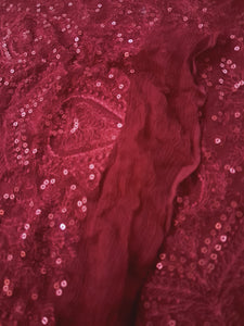 Mariab Fabric Luxe Chiffon Embroidered