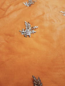 Branded Fabric Embriodered Organza
