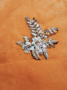 Branded Fabric Embriodered Organza