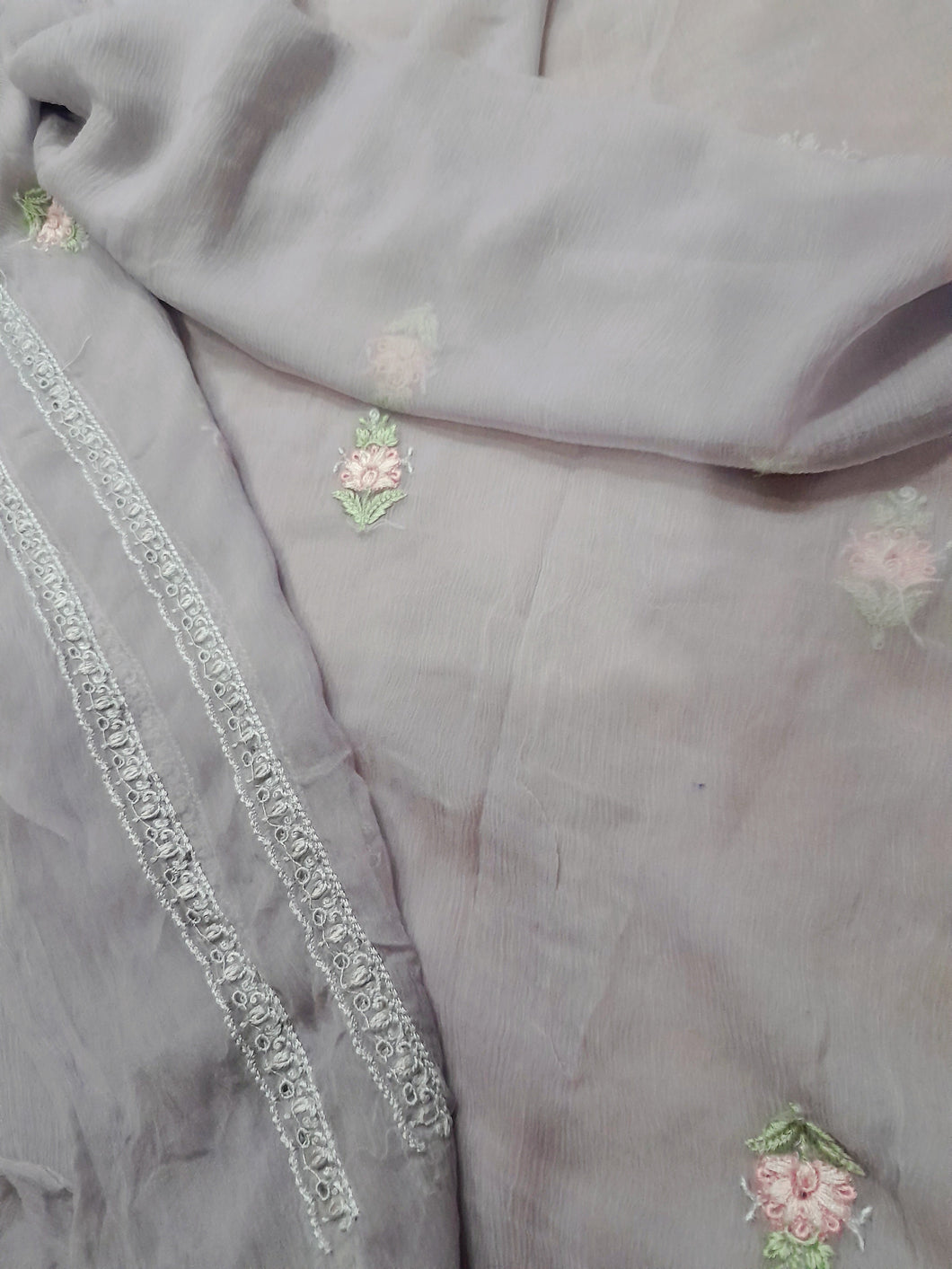Mariab Duppta Embroidered Chiffon