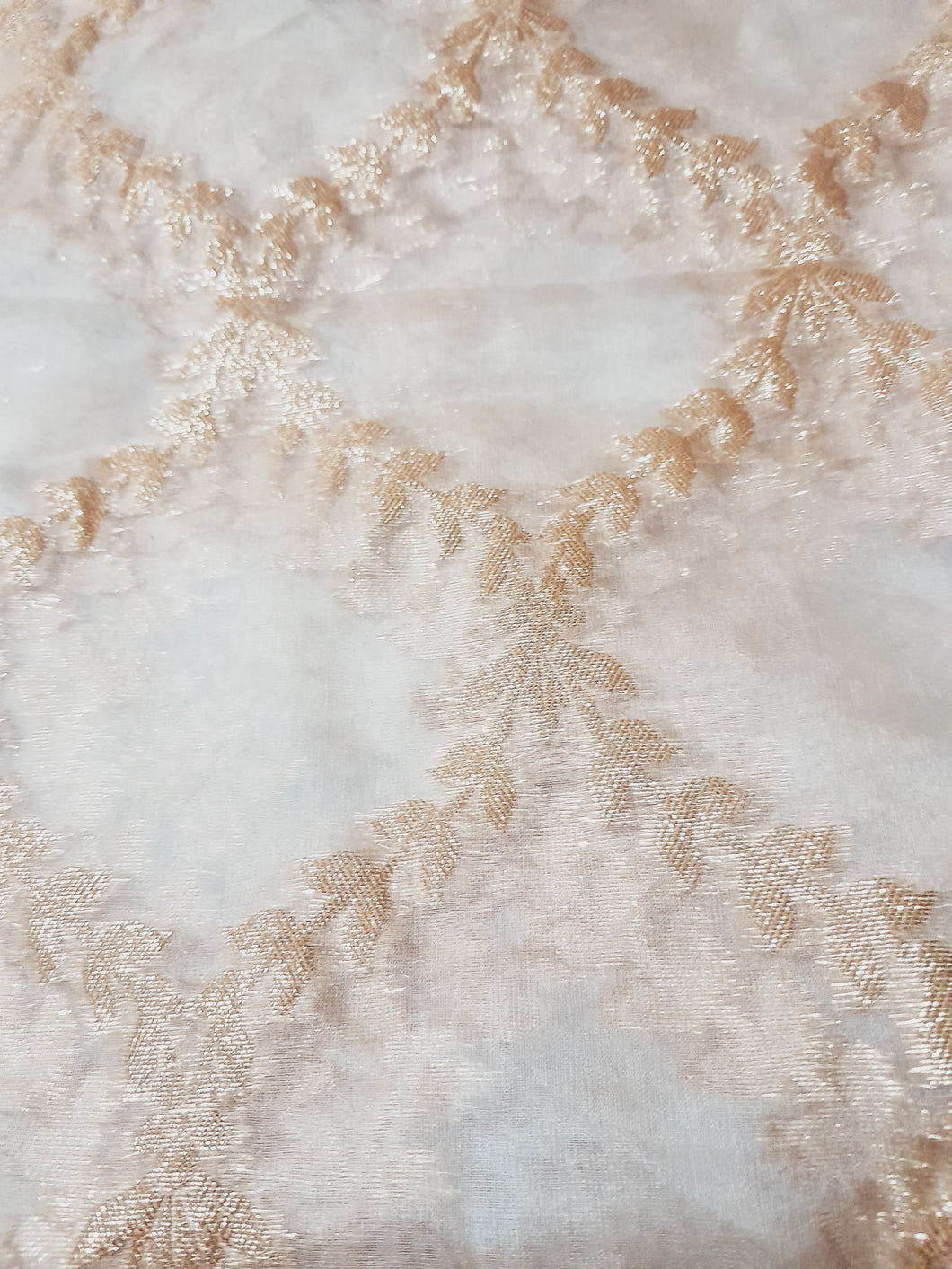 Branded Fabric Jacquard Organza / lurex
