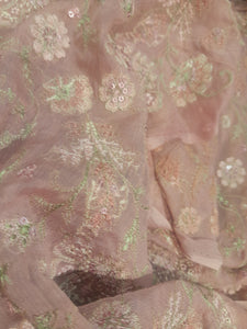 Mariab Fabric Luxe Embroidered Chiffon