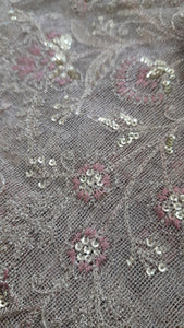 Mariab Fabric Luxe Zari Net