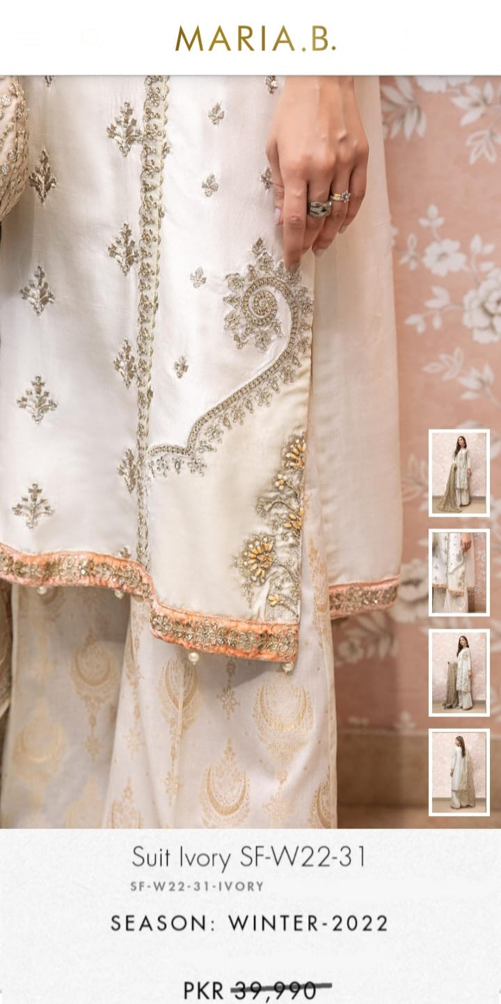 Mariab Fabric Plain Velvet