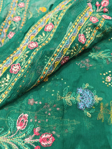 Mariab Fabric Luxe Embroidered Chiffon