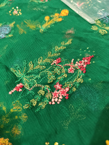 Mariab Fabric Luxe Embroidered Chiffon